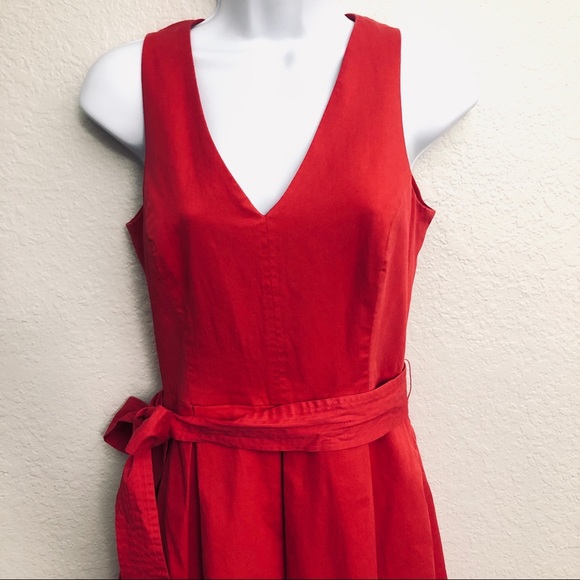 Antonio Melani Red Fit Flare Midi dress size 0 - Picture 12 of 13
